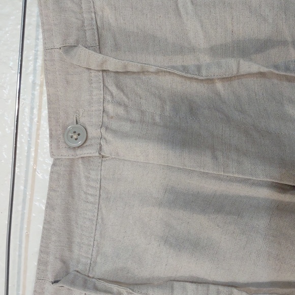 USED BACHRACH COLOR CREAM 55% LINEN 45%RAYON SIZE 33 - Picture 2 of 7